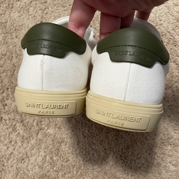 Saint Laurent Andy Canvas Sneakers Size 40.5 - Picture 8 of 9